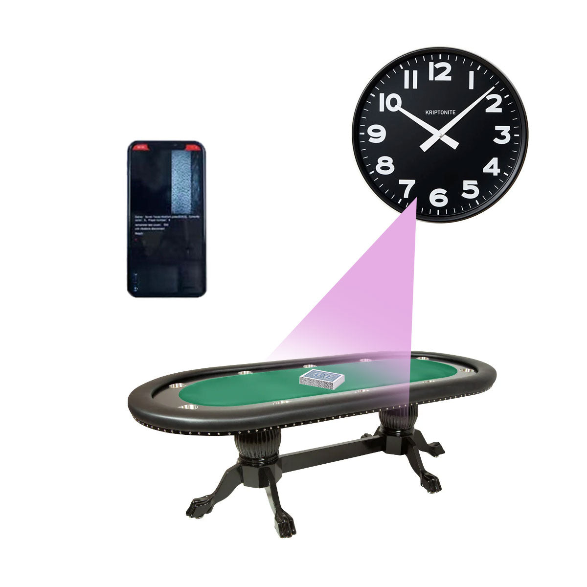 Clock Long Distance Camera Poker Scanner for Poker Cards Analyzer